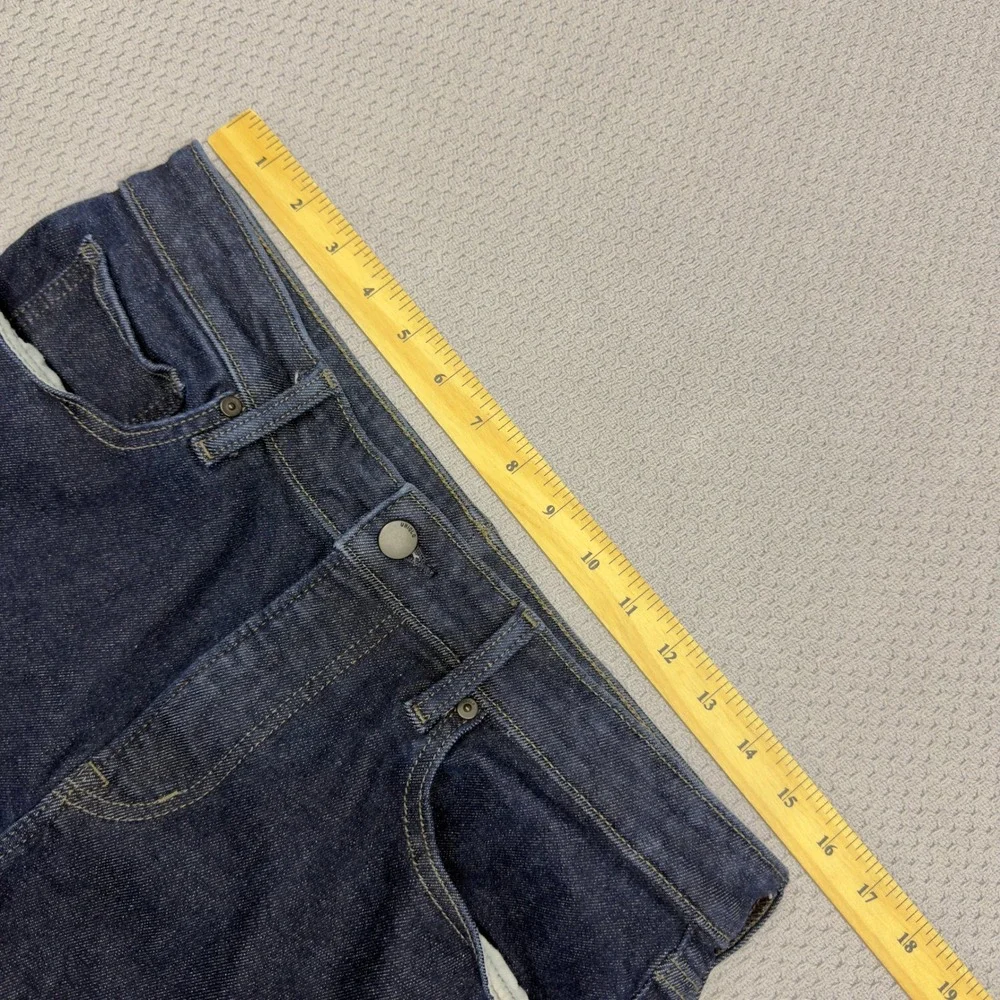 Uniqlo Jeans Mens 32x34 Dark Wash Indigo Slim Stretch Denim Pants Casual
